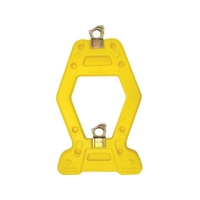 安全興業/樹脂製表示スタンド AZスタンド イエロー 簡単クランプ付 FC312XB-4367155