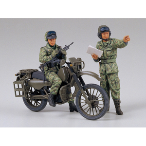 タミヤ 1/35 陸上自衛隊 オートバイ偵察セット 1/35 ミリタリーミニチュアシリーズ No.245 ﾀﾐﾔMM ｵｰﾄﾊﾞｲ ﾃｲｻﾂｾﾂﾄ ｶｲ-イメージ1