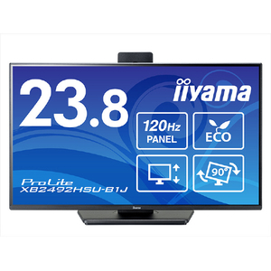 マウスコンピューター 23．8型  IPS方式 フルHD 昇降液晶ディスプレイ iiyama ブラック XB2492HSU-B1J-イメージ2