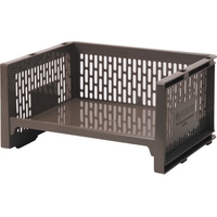 SANKO pla/ 433084 Eラック L 浅型 BR ブラウン 43308 FC722VU-3619814