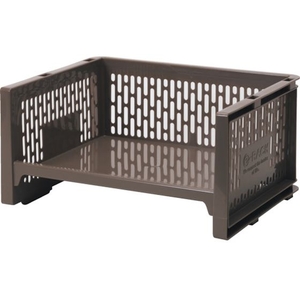 SANKO pla/ 433084 Eラック L 浅型 BR ブラウン 43308 FC722VU-3619814-イメージ1