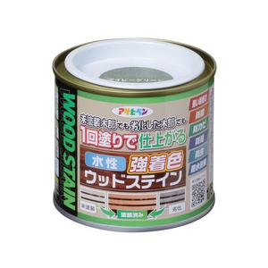 アサヒペン 水性強着色ウッドステイン 1／5L アイビーグリーン FC900PN-イメージ1