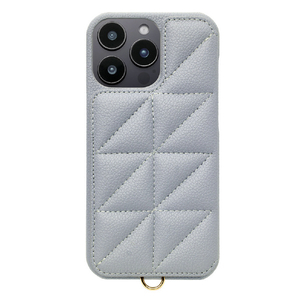 ユニケース iPhone 16 Pro Max用Triangle Puffy Case ペールブルー UNI-CSIP24LP-2TPPB-イメージ1