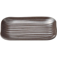 マイン メラミンウェア 角皿 茶 小 M11-573 FC564LD-1545210