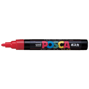 三菱鉛筆 ポスカ 中字 赤 F801826-PC-5M.15-イメージ1