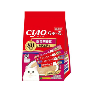 いなば CIAO ちゅーる 総合栄養食 バラエティ 14g×80P FCD531H-イメージ1