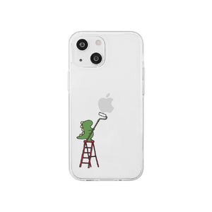 AKAN iPhone 15用ソフトクリアケース グリーン AK25625I15-イメージ1