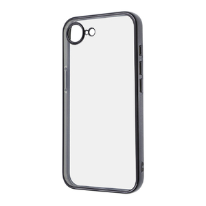 レイアウト iPhone 16e用Like standard 精密設計 カメラ保護 衝撃吸収 バンパー メタリック TPUソフトケース ブラック RT-P50PFC2/BM レイアウト iPhone 16e用Like standard 精密設計 カメラ保護 衝撃吸収 バンパー メタリック TPUソフトケース ブラック RT-P50PFC2/BM