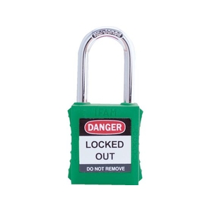 IFAM/ロックアウト用南京錠 スチール製シャックル 緑 0 44820 FC303VC-3860976-イメージ1