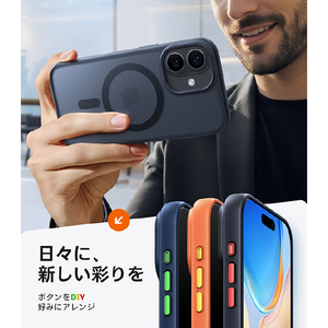 TORRAS iPhone17用複合素材PC+TPUケース TORRAS GUARDIAN-MAG ブラック X00FX2892-イメージ5