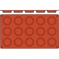 BOURGEAT/ガストロフレックス タルトレット S 1枚 2579.22(15ヶ取) FC138LV-7385300