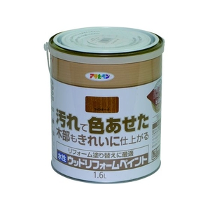 アサヒペン 水性ウッドリフォームペイント 1.6L ライトオーク FC453HR-1309216-イメージ1