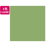 大王製紙 再生色画用紙 8ツ切100枚 きみどり CUD FCG795U