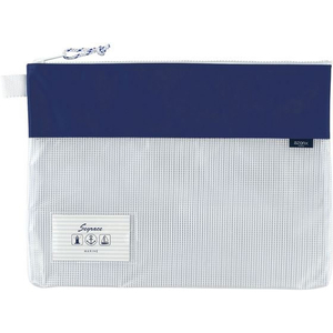 セキセイ セグレス メッシュケース A4タイプ ネイビーブルー FCT9079-AZ-2327-15-イメージ1