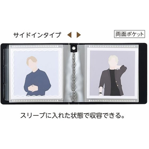 リヒトラブ myfa スクエアフォトコレクションファイル ミニ ブラック FC962RK-N3326-24-イメージ2