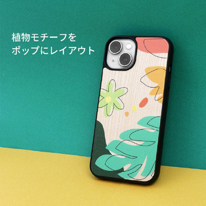 Man & Wood iPhone 14 Pro用天然木ケース Botanik Touch 1 I23626I14P-イメージ5