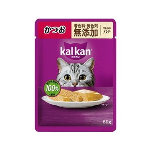 マースジャパン カルカンパウチ やわらかパテ かつお 着色料・発色剤 無添加 60g FCD024G-イメージ1