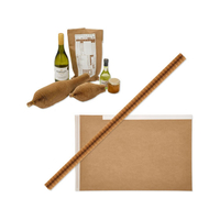 アスウィル ハニカム緩衝材 500mm×10本+梱包袋10枚セット FCG260W-HCC500SET