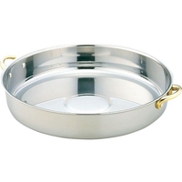 玉虎堂製作所 MA 18-0両手付 すき焼鍋 26cm FCM8751-013203006