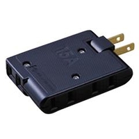 エルパ サイドコーナータップ(3個口) ブラック A360HBK