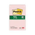 3M ポスト・イット ノート 再生紙 38×50mm ピンク 2冊 F808155-653RP-P