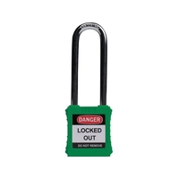 IFAM/ロックアウト用南京錠 スチール製シャックル ツル長 緑 0 44826 FC304VC-3855557