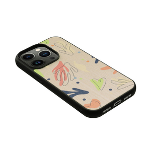 Man & Wood iPhone 14 Pro用天然木ケース Botanik Touch 2 I23627I14P-イメージ2