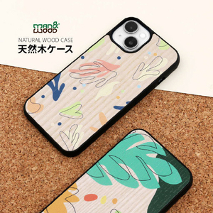 Man & Wood iPhone 14 Pro用天然木ケース Botanik Touch 2 I23627I14P-イメージ3