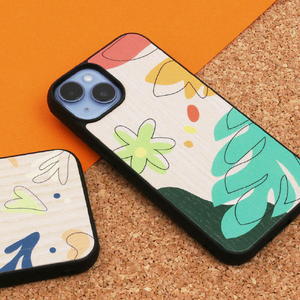 Man & Wood iPhone 14 Pro用天然木ケース Botanik Touch 2 I23627I14P-イメージ9