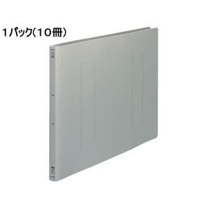 コクヨ フラットファイルPP A3ヨコ とじ厚15mm グレー 10冊 1パック(10冊) F835896-ﾌ-H48M-イメージ1