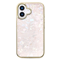 ユニケース iPhone 16用Glass Shell Case ピンク UNI-CSIP24M-0GSPN
