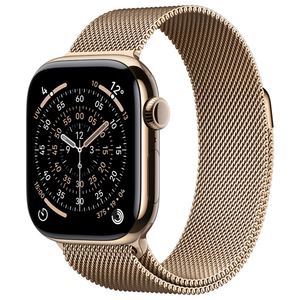 Apple Apple Watch Series 11(GPS + Cellularモデル)- 42mm Apple Watch Series 11 ゴールドチタニウムケースとゴールドミラネーゼループ MF8Y4J/A-イメージ1