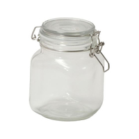 リバティーコーポレーション 角型 ガラス 保存瓶 1.0L キャレ FCE143W-LD-489