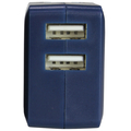 イツワ商事 USB2ポート AC充電器 コンパクトタイプ ブルー MCAA2003BU