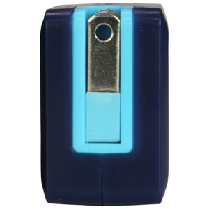 イツワ商事 USB2ポート AC充電器 コンパクトタイプ ブルー MCAA2003BU-イメージ2