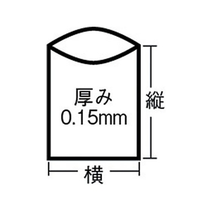 島津商会 Shimazu/アスベスト回収袋 透明印刷小 (1Pk(袋)=100枚入) FC466JV-3356663-イメージ2