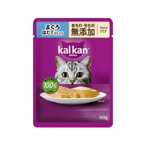 マースジャパン カルカンパウチ やわらかパテ まぐろ ほたてだし入り 着色料・発色剤 無添加 60g FCD026G-イメージ1