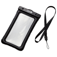 エレコム スマートフォン用防水ケース/IPX8/フローティング ブラック P-WPSF04BK