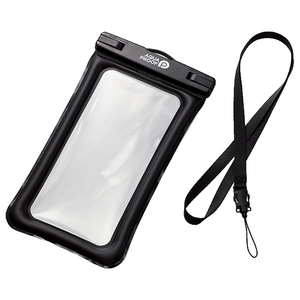 エレコム スマートフォン用防水ケース/IPX8/フローティング ブラック P-WPSF04BK-イメージ1