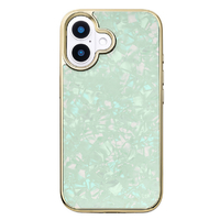 ユニケース iPhone 16用Glass Shell Case ミント UNI-CSIP24M-0GSMT