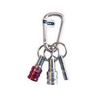 ベストツール BEST 2pcs.ビットホルダー キーアダプター・カラビナ付 赤 FC879XT-4073214