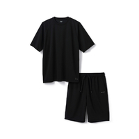 エレコム ECLEAR リカバリーウェア 半袖ハーフパンツ セット S ブラック HCM-RW01SBK