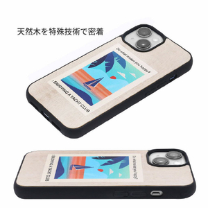 Man & Wood iPhone 14 Pro用天然木ケース Vintage Summer I23628I14P-イメージ6