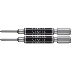 ベッセル（ＴＮ） 剛彩ビット　精密タイプ　２本組　（片頭）　＋０×６５ｍｍ GS160065-イメージ1