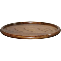 ラ・ルース けやき ラウンドトレー オイルカラー 130014 27cm FC967LH-3308610