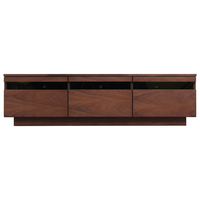 エディオンネットショップ アイリスオーヤマ Btsgd150uwn 65v型対応ボックステレビ台 アッパータイプ ウォールナット