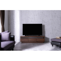 エディオンネットショップ アイリスオーヤマ Btsgd150uwn 65v型対応ボックステレビ台 アッパータイプ ウォールナット