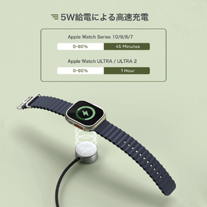 SATECHI Satechi USB-C Magnetic Fast-Charging Cable for Apple Watch PST-QCAWM-イメージ11