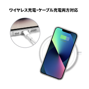 abbi FRIENDS iPhone 14 Pro用夜は猫といっしょソフトクリアケース キュルガ(パターン) ABF26629I14PR-イメージ10