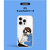 abbi FRIENDS iPhone 14 Pro用夜は猫といっしょソフトクリアケース キュルガ(パターン) ABF26629I14PR-イメージ13